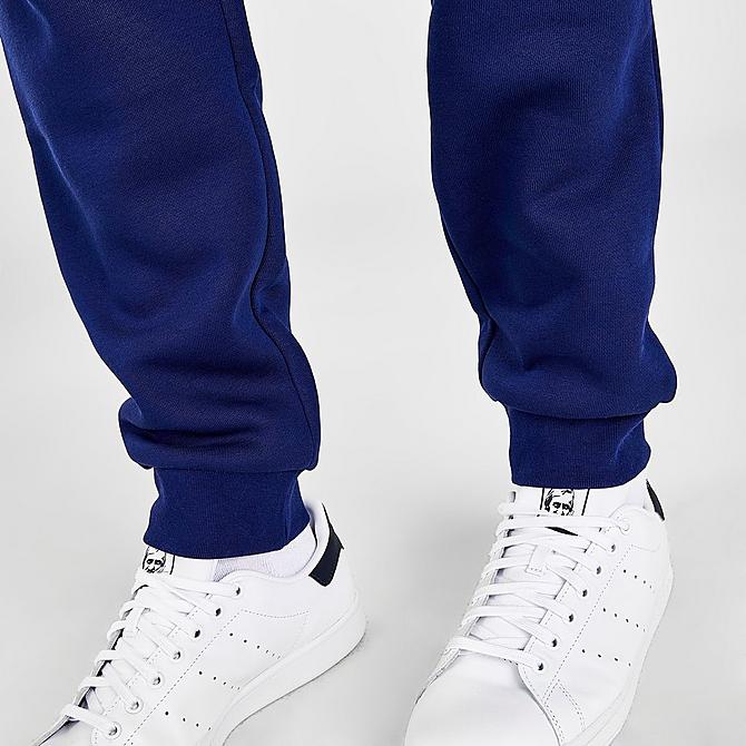 On Model 6 view of Men's adidas Originals Adicolor Essentials Trefoil Jogger Pants in Night Sky Click to zoom