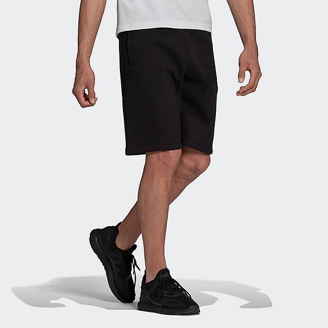 Back Left view of Men's adidas Originals Essentials Shorts in Black Click to zoom