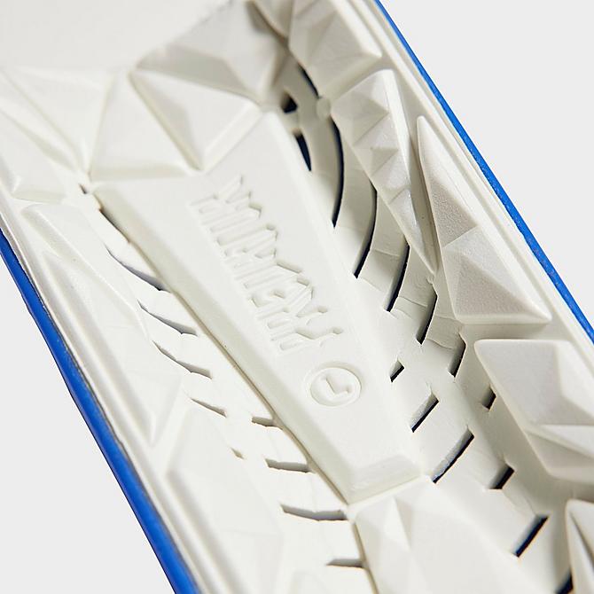 [angle] view of adidas Predator League Shin Guards in Blue/Turbo/White Click to zoom