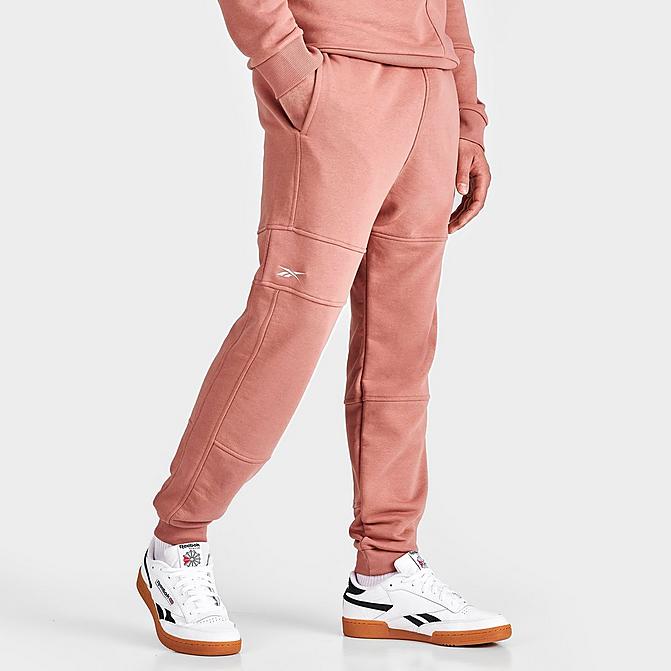 Front view of Men's Reebok MYT Minimal Waste Jogger Pants in Canyon Coral Click to zoom