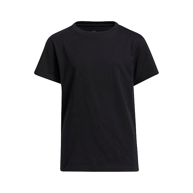 Front view of Kids' adidas Originals T-Shirt in Black Click to zoom