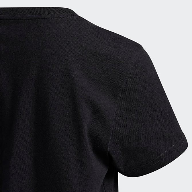 Back Right view of Kids' adidas Originals T-Shirt in Black Click to zoom