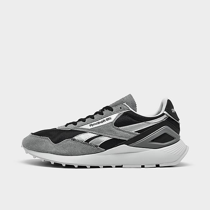 Right view of Men's Reebok Classic Leather Legacy AZ Casual Shoes in Cold Grey/Silver Metallic/Black Click to zoom