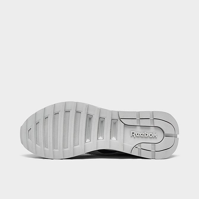 Bottom view of Men's Reebok Classic Leather Legacy AZ Casual Shoes in Cold Grey/Silver Metallic/Black Click to zoom