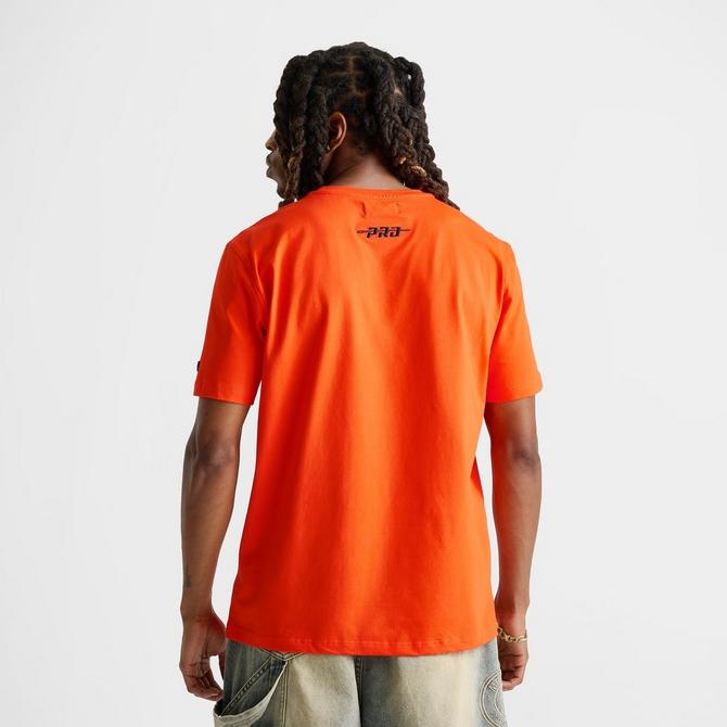 [angle] view of Men's Pro Standard Houston Astros MLB Souvenir T-Shirt in Orange/Blue Click to zoom
