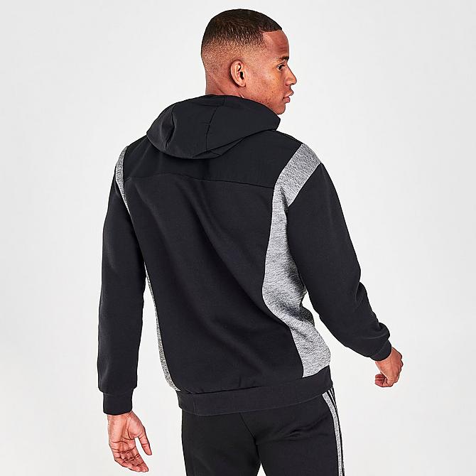 Back Right view of Men's adidas Originals ID96 Hoodie in Black Click to zoom
