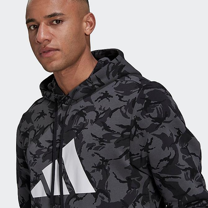 Back Right view of Men's adidas Sportswear Future Icons Camo Graphic Sweatshirt Click to zoom