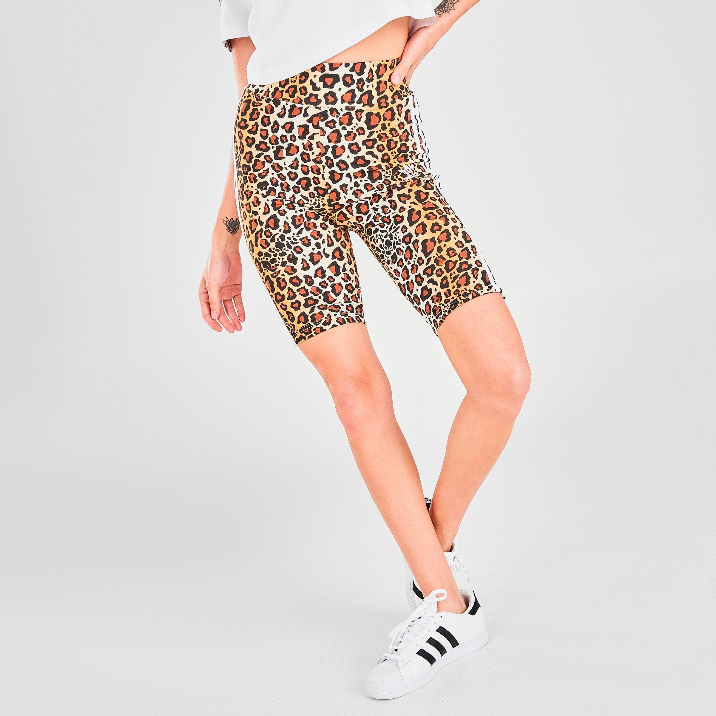 cheetah print bike shorts