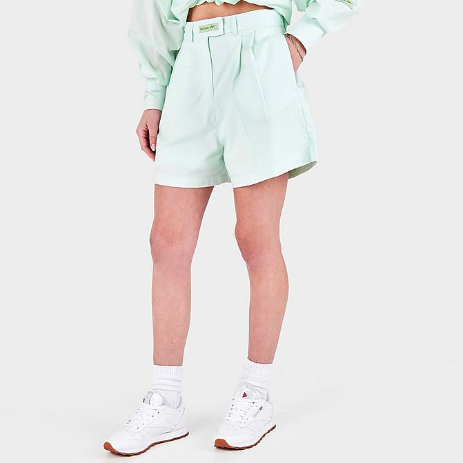 Front view of Women's Reebok Classics Shorts in Opal Glow Click to zoom