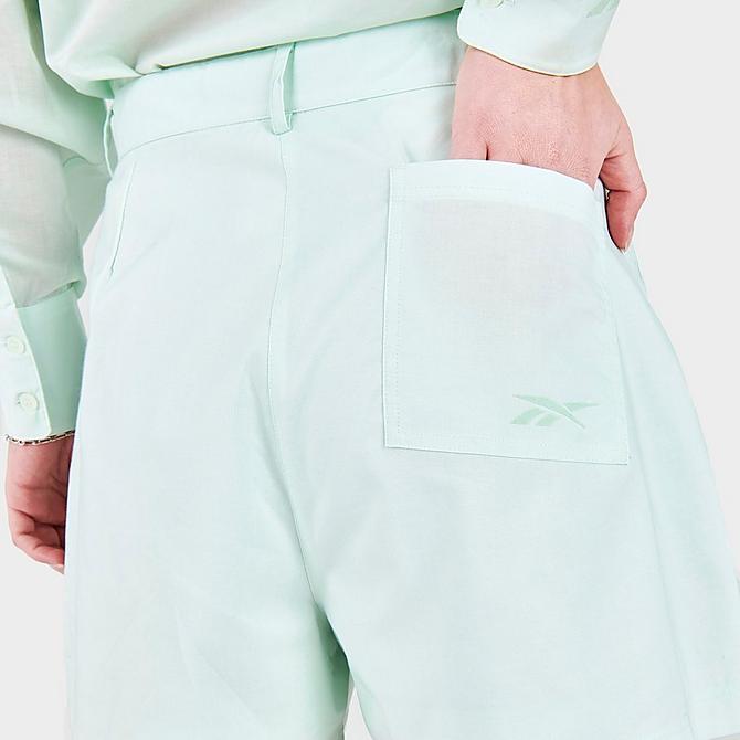 On Model 6 view of Women's Reebok Classics Shorts in Opal Glow Click to zoom