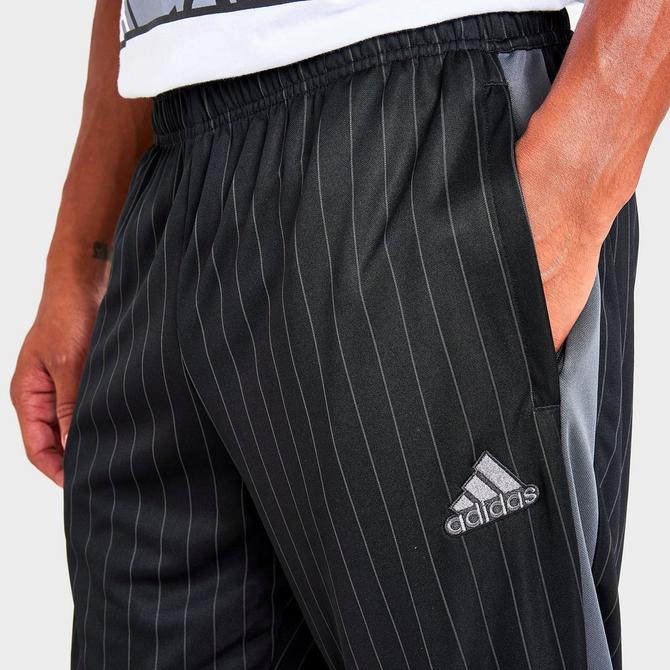 pinstripe track pants