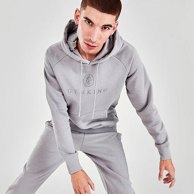 Front view of Men's Gym King Pro Logo Hoodie Click to zoom