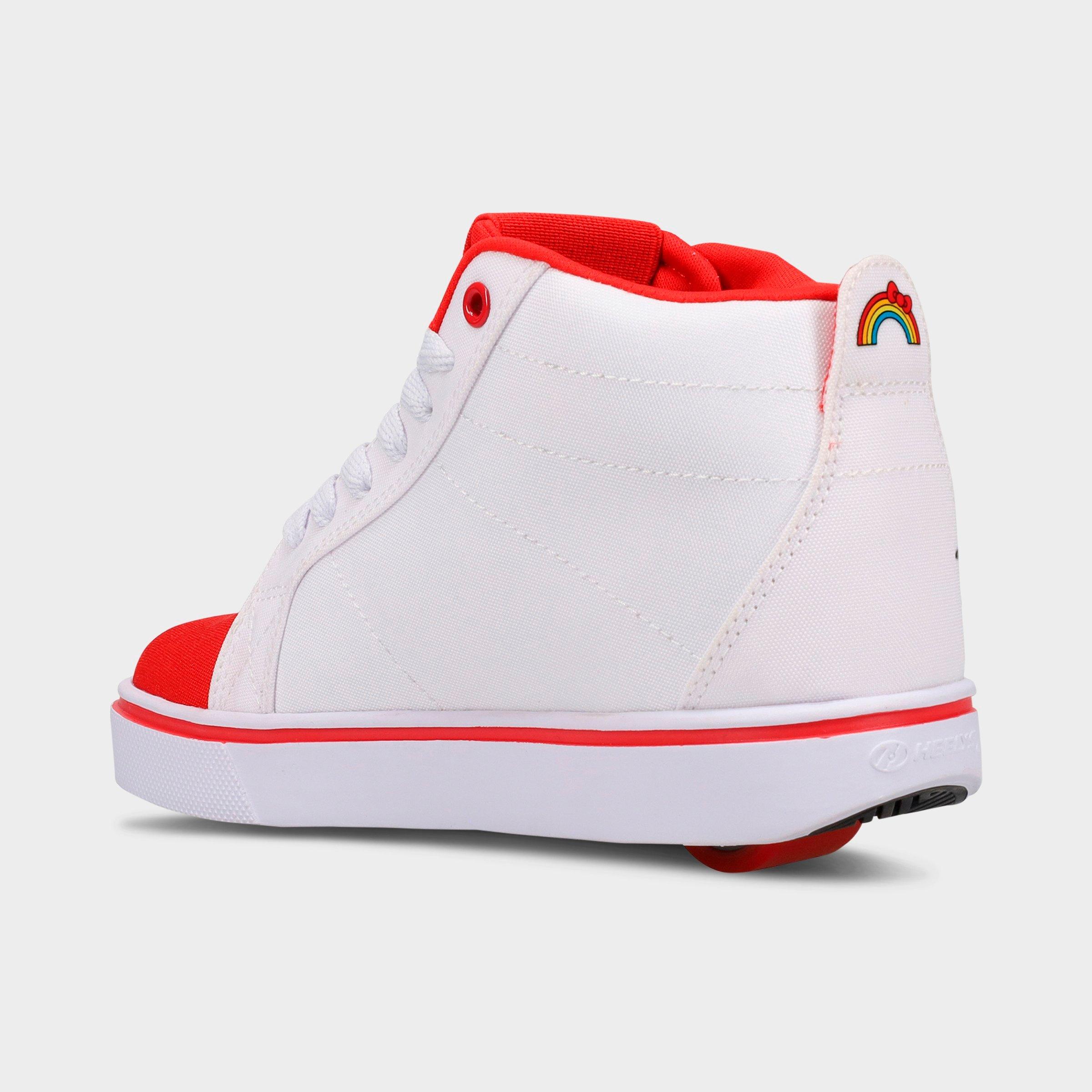 Girls Big Kids Heelys x Hello Kitty Racer Mid Casual Shoes Finish Line