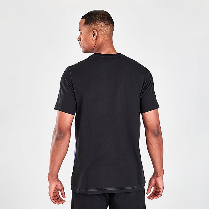 Back Right view of Men's adidas Originals Nutasca Short-Sleeve T-Shirt in Black/Legend Ink/White Click to zoom