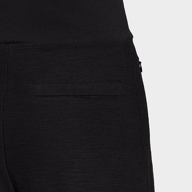 On Model 5 view of Women's adidas Wide-Leg Yoga Pants in Black Click to zoom
