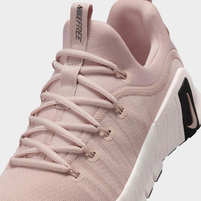 Front view of Women's Nike Free Metcon 6 Premium Training Shoes in Pink Oxford/Black/Light Soft Pink Click to zoom