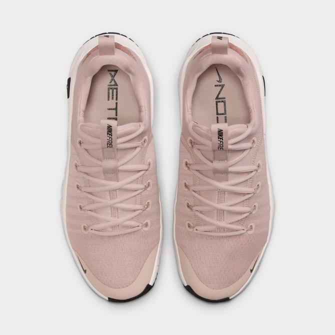 Back view of Women's Nike Free Metcon 6 Premium Training Shoes in Pink Oxford/Black/Light Soft Pink Click to zoom