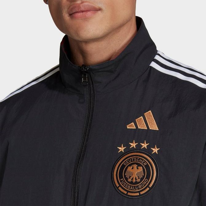 Men's adidas Soccer Reversible Germany 2022 Soccer Anthem Jacket