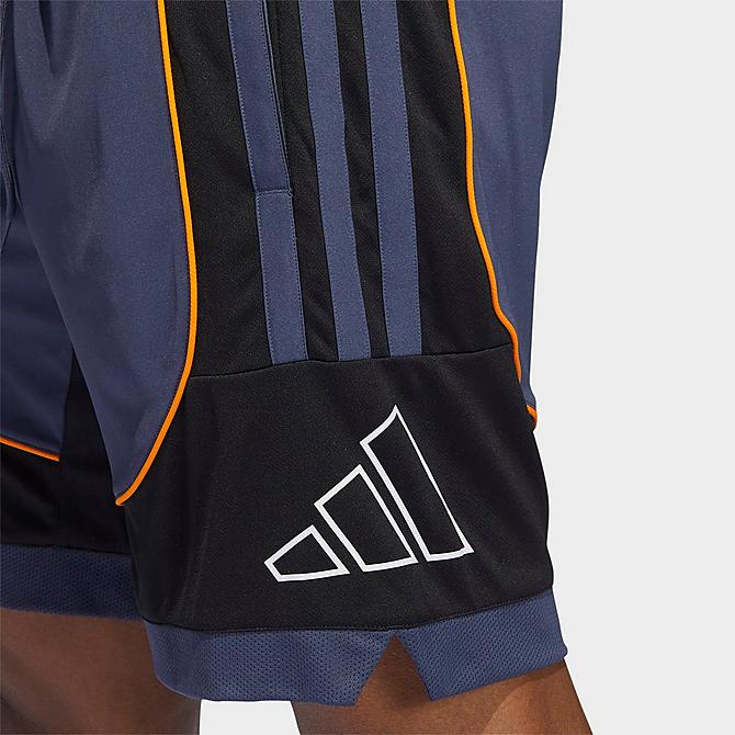 Back Right view of Men's adidas Creator 365 Basketball Shorts in Shadow Navy Click to zoom