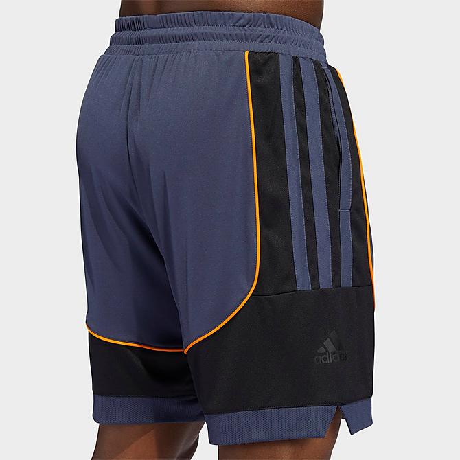 On Model 5 view of Men's adidas Creator 365 Basketball Shorts in Shadow Navy Click to zoom