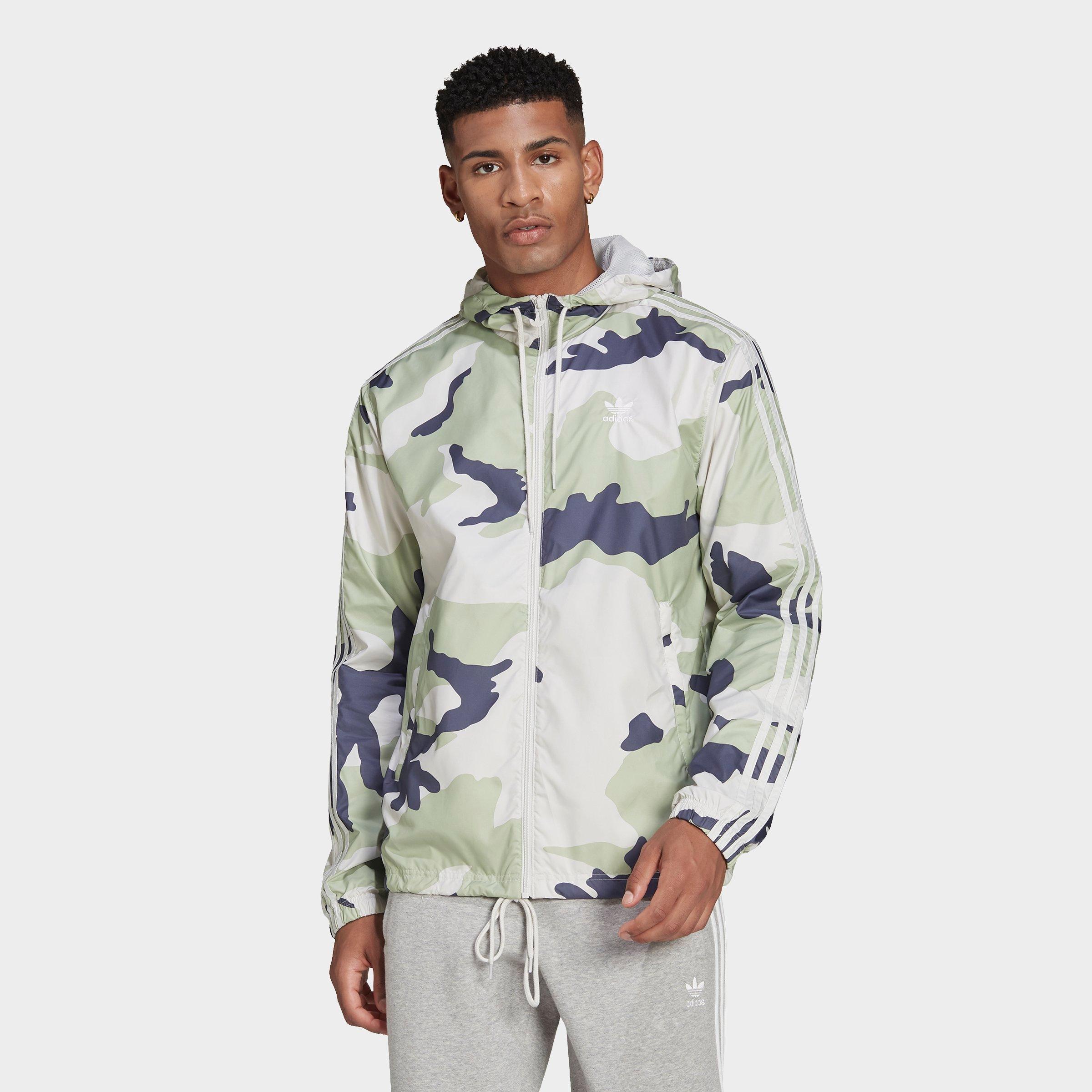 adidas original camo windbreaker