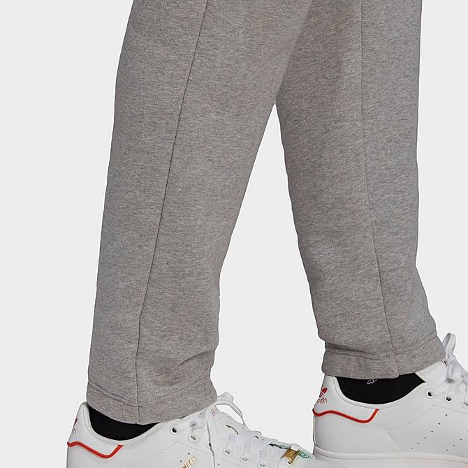 On Model 5 view of adidas Originals Sports Club Sweat Pants in Medium Grey Heather Click to zoom