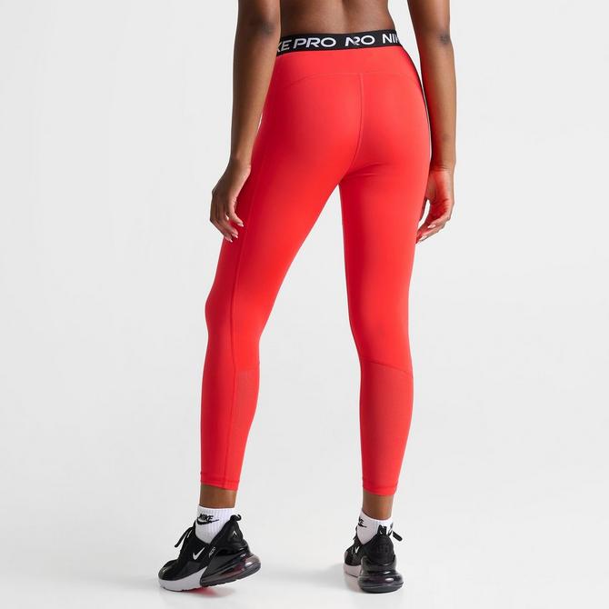 Women s Nike Pro 365 High Waisted 7 8 Mesh Panel Leggings Finish Line