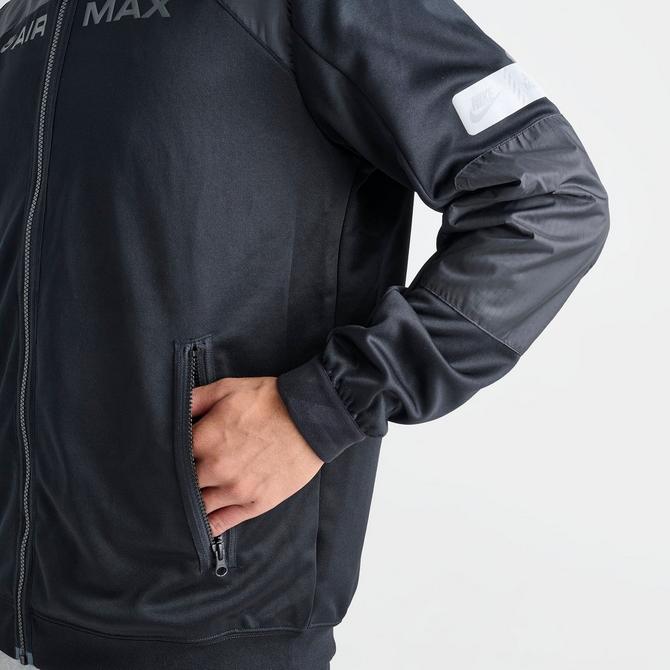 Nike air max full zip hoodie fashion black