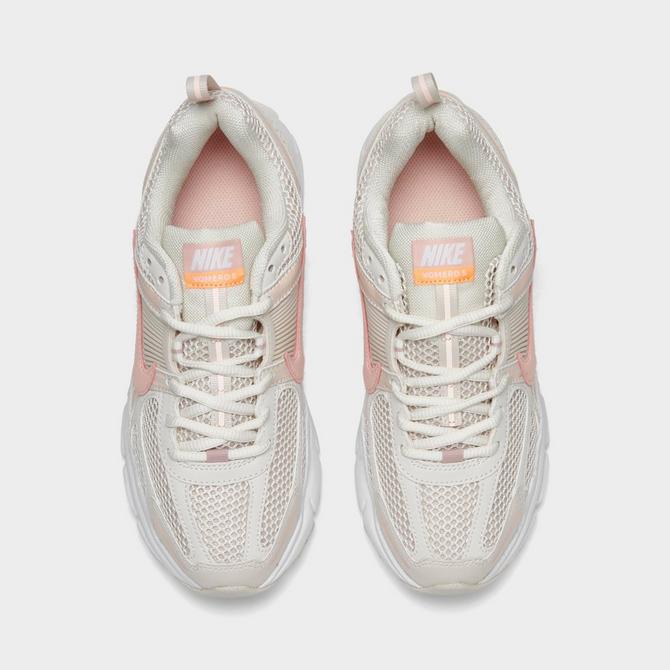 Back view of Girls' Big Kids’ Nike Vomero 5 Casual Shoes in Phantom/Echo Pink/Light Orewood Brown/White Click to zoom