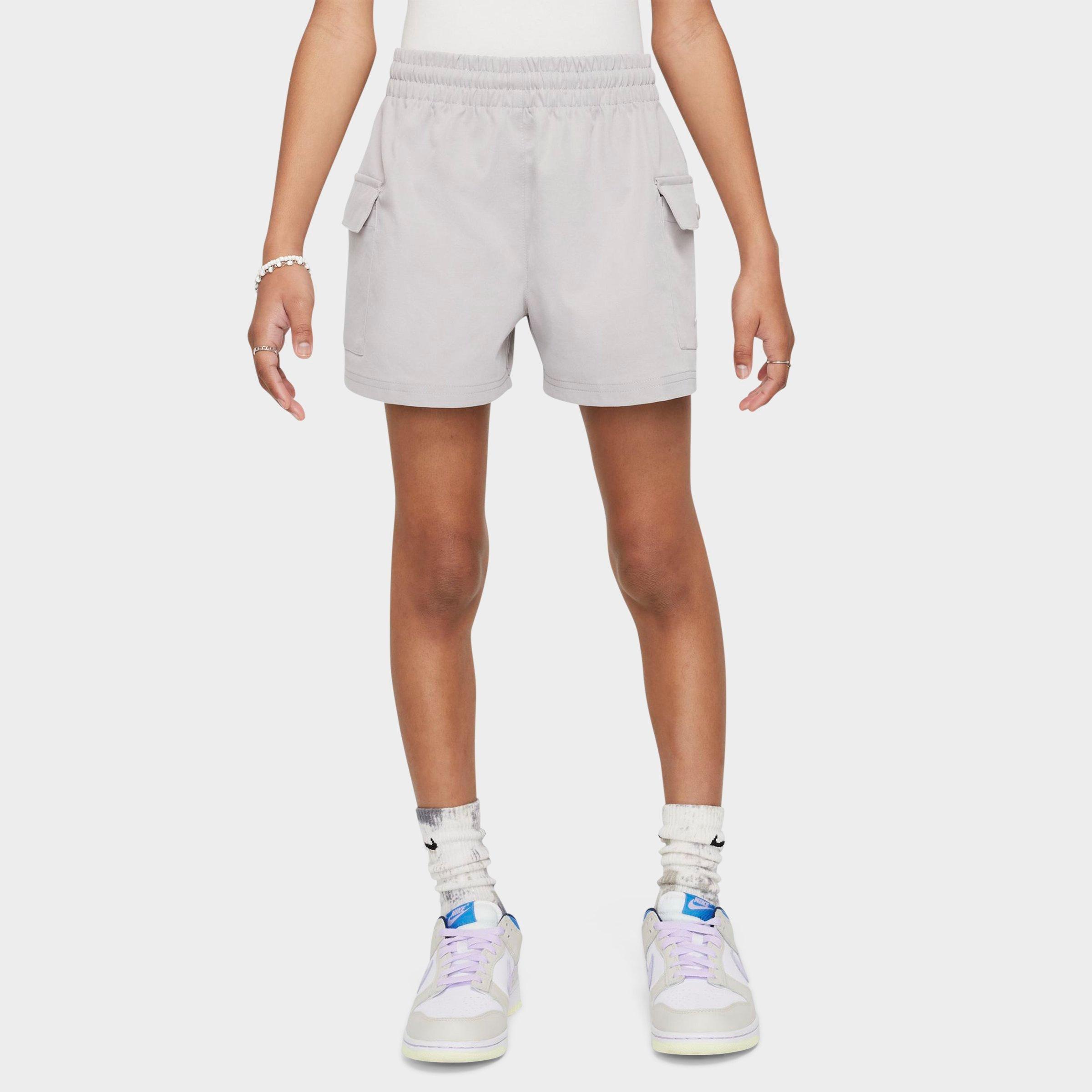 Girls' Big Kids' Nike Sportswear Woven Cargo Shorts Finish Line