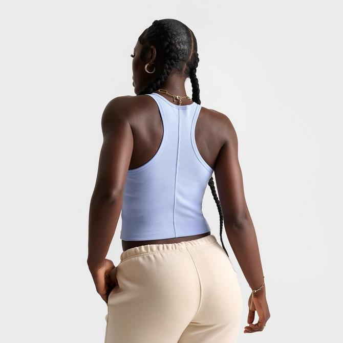[angle] view of Women's Jordan Essentials Cropped Tank Top in Aluminum Click to zoom
