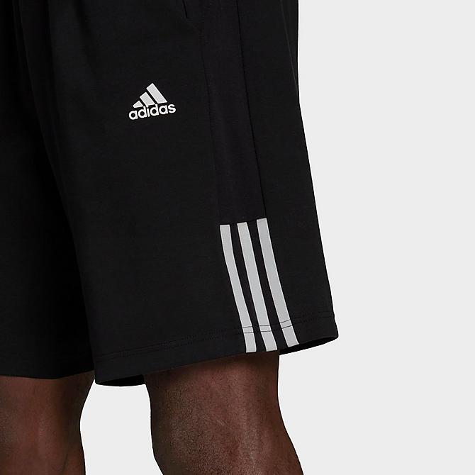 Back Right view of Men's adidas AEROREADY Motion Sport Shorts in Black Click to zoom