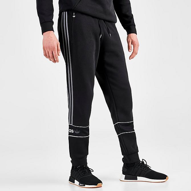 Back Left view of Men's adidas Originals Itasca 20 Jogger Pants in Black Click to zoom