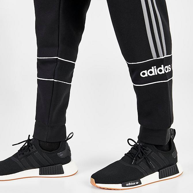 On Model 6 view of Men's adidas Originals Itasca 20 Jogger Pants in Black Click to zoom