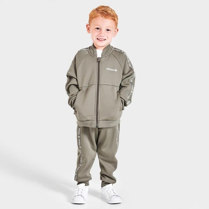 Infant and Kids' Toddler adidas Originals Edge Tape Fleece Tracksuit Finish Line