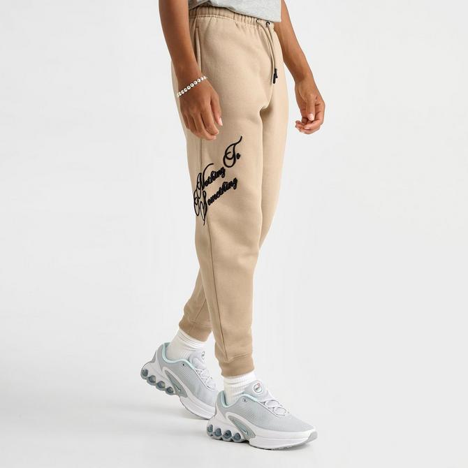 [angle] view of Kids' Hoodrich Flight Dove Jogger Pants in Oxford Tan Click to zoom