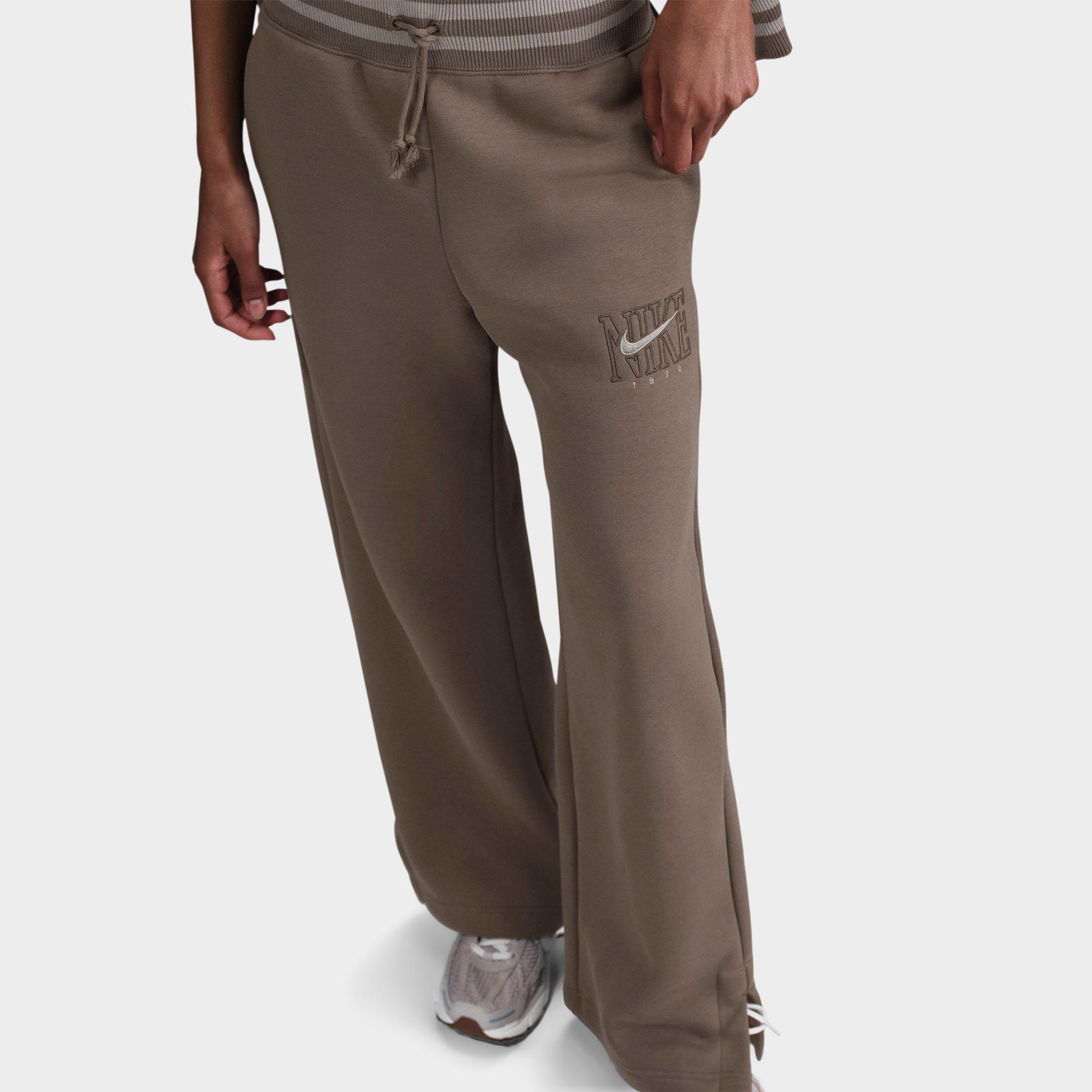 【HI FI FNK】Mie Fleece Wide Pants Nike Sportswear Phoenix Plush Women's High-Waisted Wide-Leg