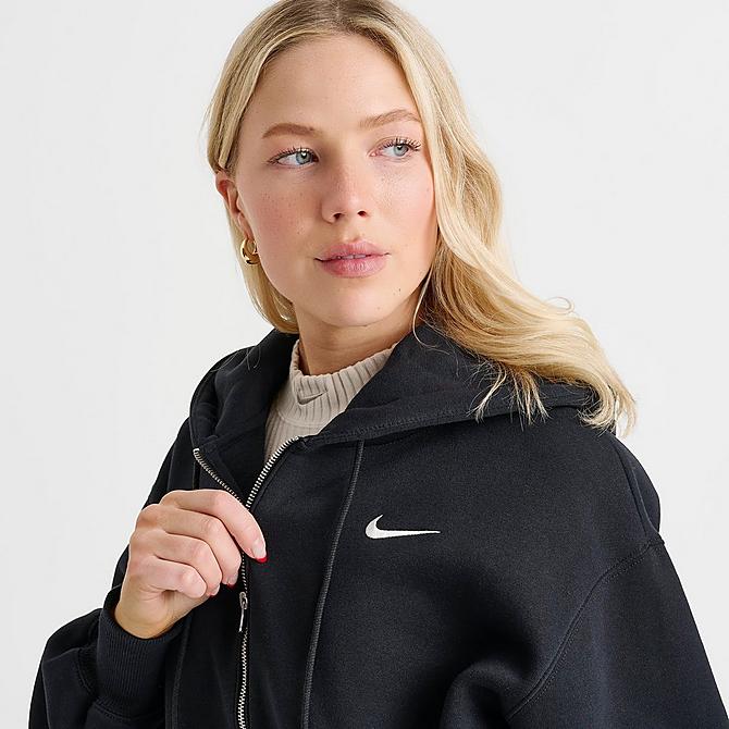 Women's Nike Sportswear Phoenix Fleece Crop Full-Zip Hoodie Women's Nike Sportswear Phoenix Fleece Crop Full-Zip Hoodie
