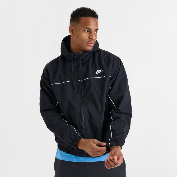 VTG Nike Jacket Black Full Zip Nylon - Etsy