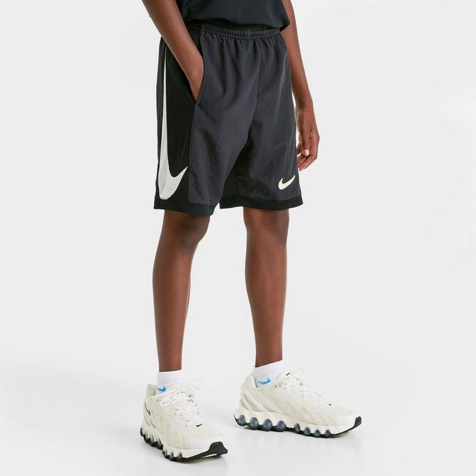 [angle] view of Kids' Nike Academy Dri-FIT Soccer Shorts in Black Click to zoom