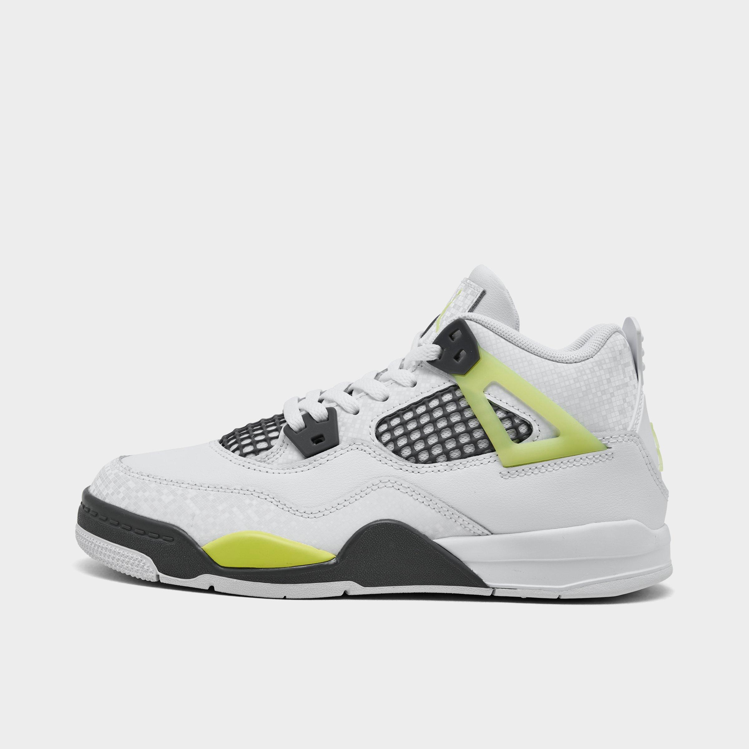 Little Kids' Air Jordan Retro 4 Basketball Shoes | Finish Line