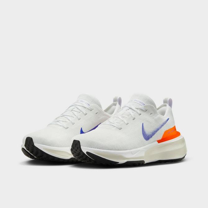 Three Quarter view of Women's Nike Air ZoomX Invincible Run 3 Flyknit Running Shoes in Multi-Color/Multi-Color Click to zoom
