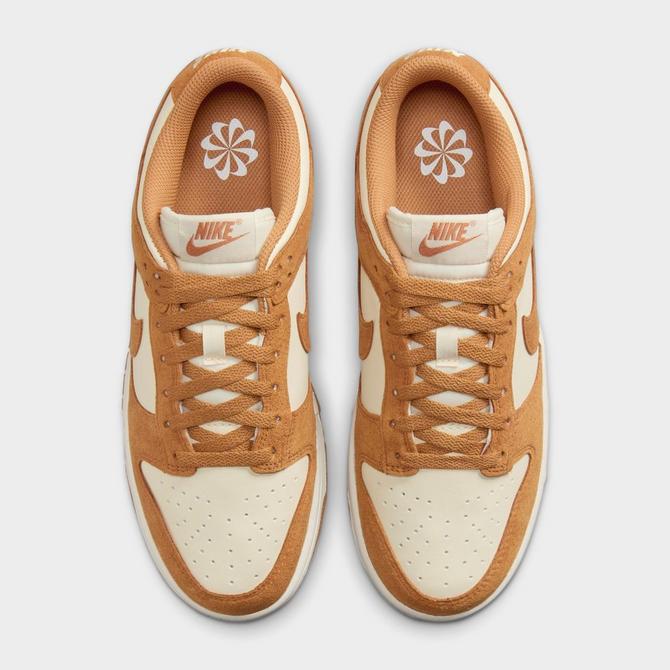 Back view of Women's Nike Dunk Low Next Nature Casual Shoes in Coconut/Flax/Sail Click to zoom