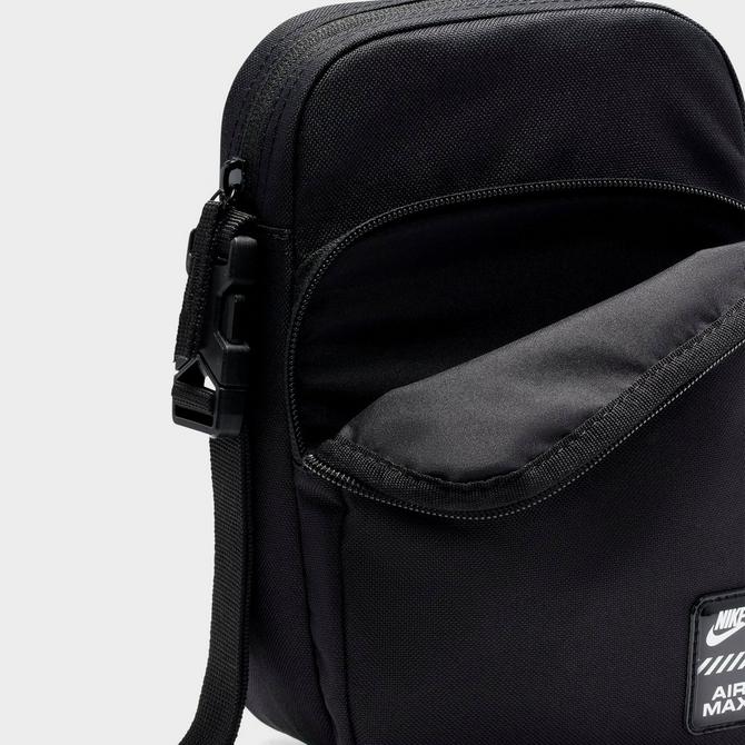 Bottom view of Nike Heritage Air Max Crossbody Bag (4L) in Black Click to zoom