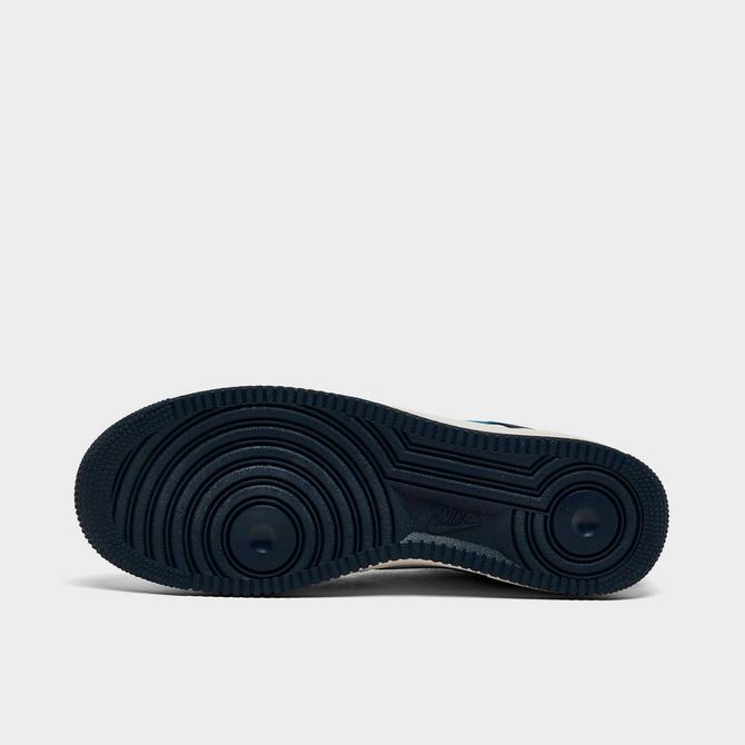 Bottom view of Nike Air Force 1 Low Men's Casual Shoes in Armory Navy/Sail/Pale Ivory/Baltic Blue Click to zoom
