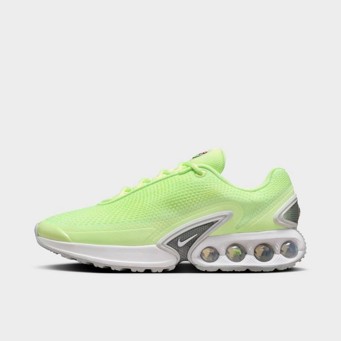 Right view of Women's Nike Air Max Dn Casual Shoes in Barely Volt/White/Metallic Silver Click to zoom