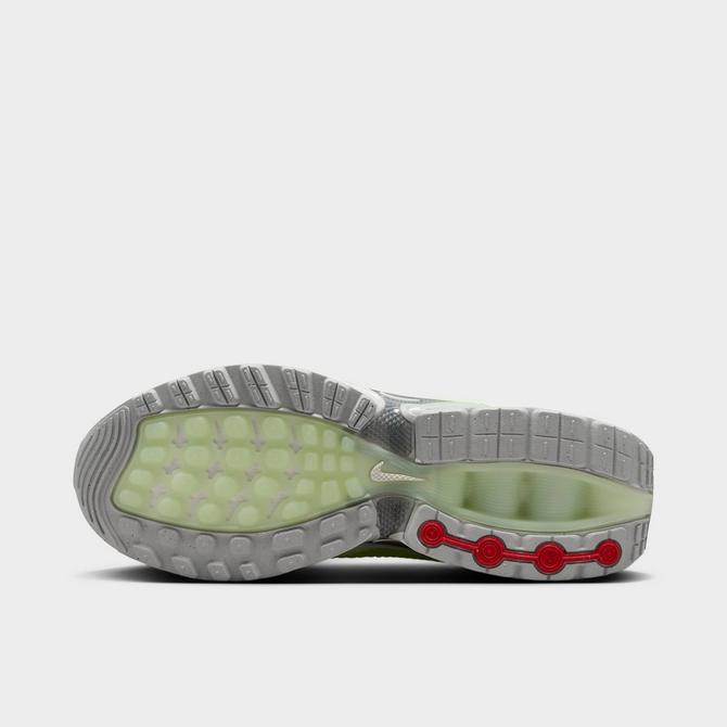 Bottom view of Women's Nike Air Max Dn Casual Shoes in Barely Volt/White/Metallic Silver Click to zoom