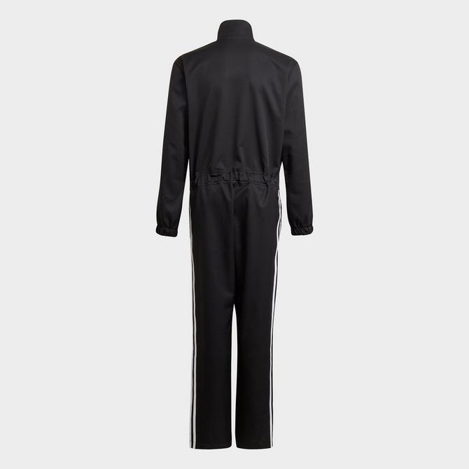 [angle] view of Kids' adidas Originals adicolor Jumpsuit in Black Click to zoom
