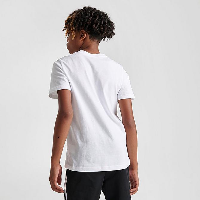 Back Right view of Kids' adidas Originals Adicolor T-Shirt in White Click to zoom