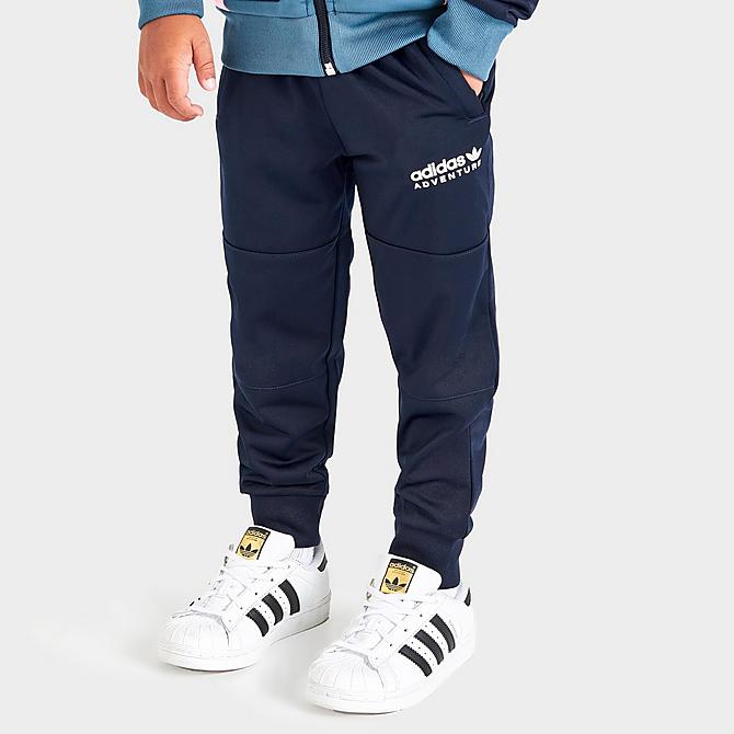 Back Left view of Infant adidas Originals Disney Mickey and Friends Tracksuit in Altered Blue/Beam Pink/Legend Ink Click to zoom